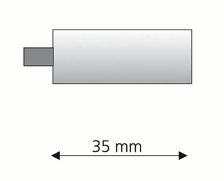 Liedeco Gardinenbefestigungen Ersatzteile Trägerverlängerung 3,5 cm günstig online kaufen