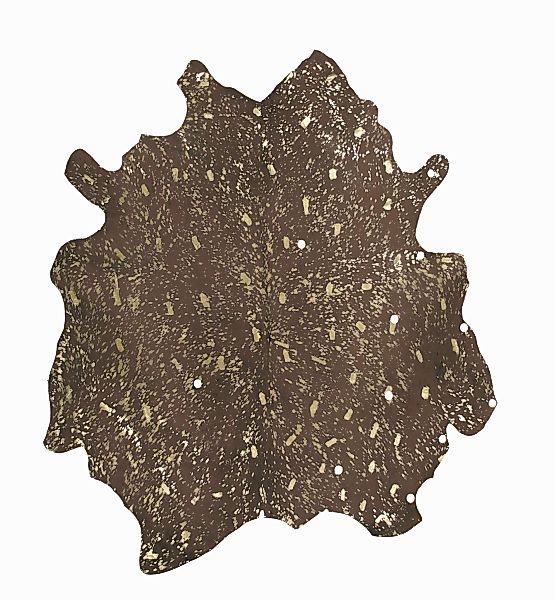 Kayoom Lederteppich »Glam 110 - Rinderfellteppich«, tierfellförmig, 3 mm Hö günstig online kaufen