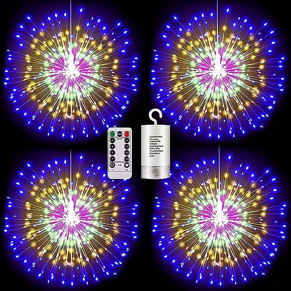 LMaxhome LED-Lichterkette Feuerwerk Weihnachtsbeleuchtung mit Fernbedienung günstig online kaufen