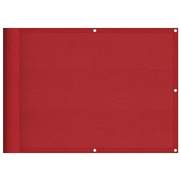 vidaXL Balkonsichtschutz Balkon-Sichtschutz Rot 75x700 cm günstig online kaufen