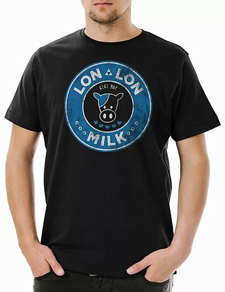 Urban Backwoods Print-Shirt Lon Lon Milk I Herren T-Shirt Milch Farm Ranch günstig online kaufen