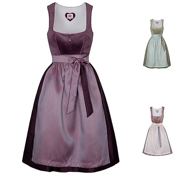 Spieth & Wensky Dirndl Samt Dirndl 2tlg. - DOREEN - malve günstig online kaufen