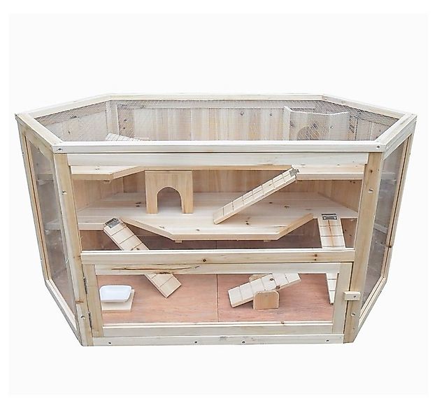 Mucola Tierhaus Kleintierkäfig Hamsterkäfig Nagerkäfig Holz Stall Nagerstal günstig online kaufen