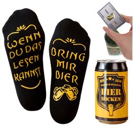Lucadeau Freizeitsocken mit Bier Spruch und günstig online kaufen