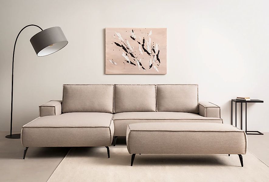 Home affaire Sitzgruppe "TVINNU, Polsterecke L-Form, Schlaffunktion, mit Ho günstig online kaufen