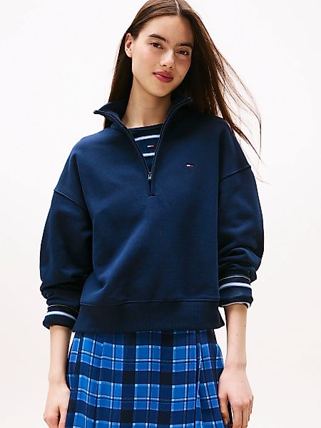 Tommy Jeans Sweatshirt "TJW BXY S-FLAG 1/4 ZIP" günstig online kaufen