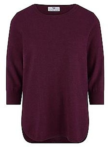 Rundhals-Pullover aus Seide und Kaschmir Peter Hahn lila günstig online kaufen