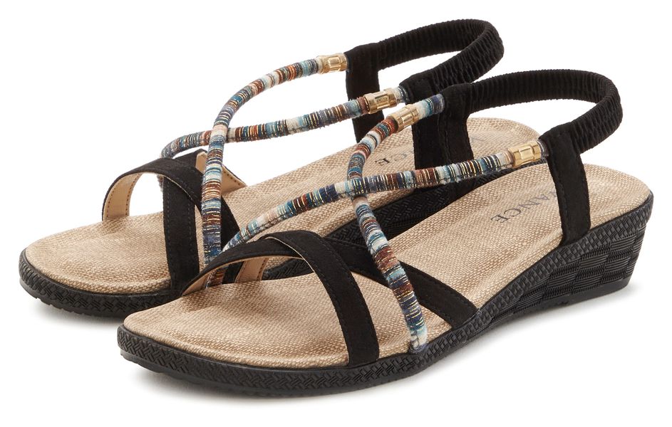 Vivance Sommerschuh Sandale mit dezenten Schmuckelementen, günstig online kaufen