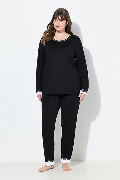 Ulla Popken Pyjama Pyjama Zweiteiler Spitze günstig online kaufen
