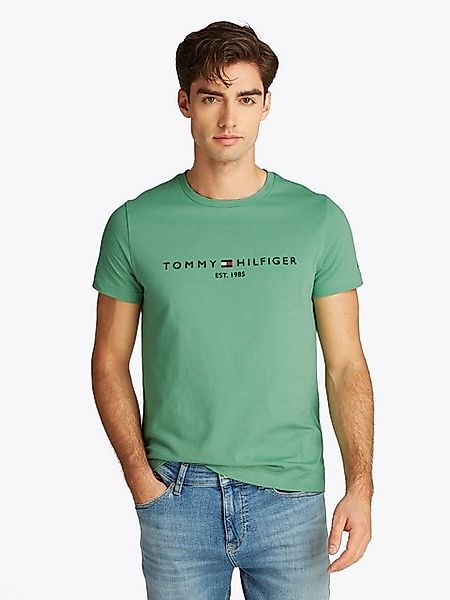 Tommy Hilfiger T-Shirt TOMMY LOGO TEE aus reiner, nachhaltiger Baumwolle günstig online kaufen