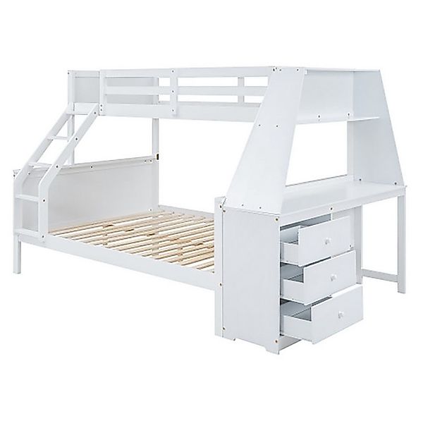 Celya Etagenbett 90x200cm,140x200cm Kinderbett, ausgestattet mit Tisch und günstig online kaufen