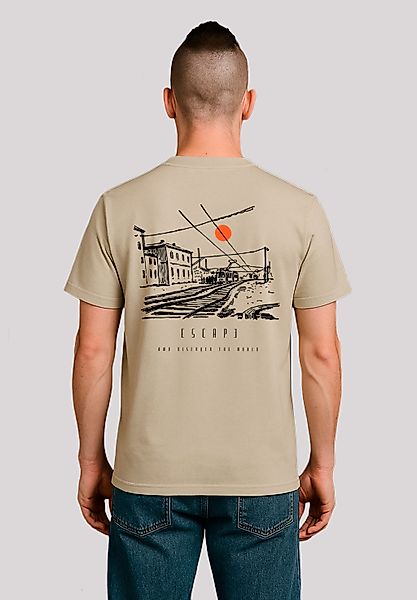 F4NT4STIC T-Shirt "Escape Discover the World Town Train Station" Premium Qu günstig online kaufen