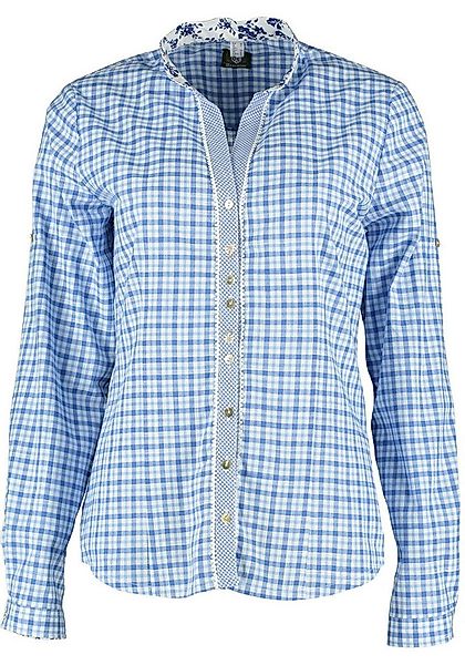 OS Trachten Trachtenbluse Ormoia Langarmbluse mit Edelweiß-Stickereien auf günstig online kaufen
