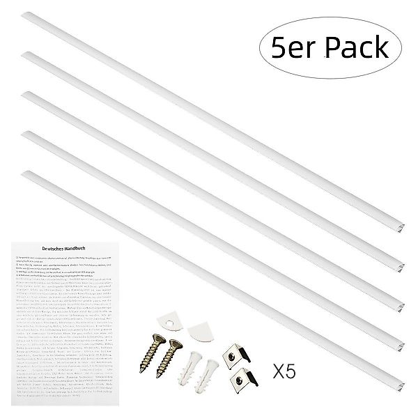 WILGOON LED-Stripe-Profil 5er 1M LED Profil Aluprofil Alu Eloxiert Schiene günstig online kaufen