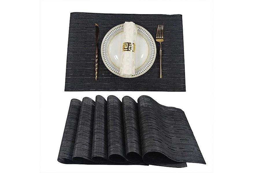 OKWISH Platzset 6er Tischsets Platzdeckchen Platz-Matten 30x45 cm, (flegele günstig online kaufen