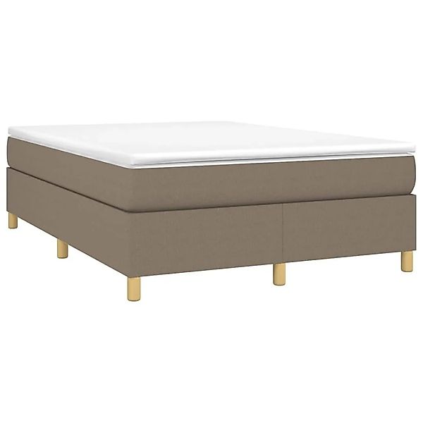 vidaXL Boxspringbett mit Matratze Taupe 140x190 cm Stoff 3144518 günstig online kaufen