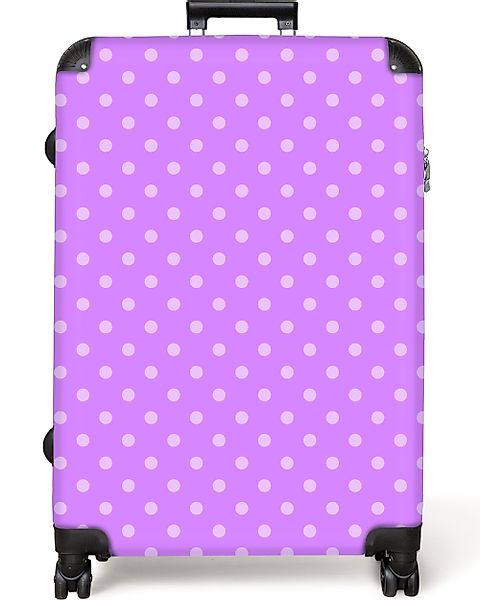 NoBoringSuitcases.com© Hartschalen-Trolley Lila - Muster - günstig online kaufen