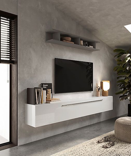 Home affaire Wohnwand "Infinity, 2tlg. Breite 210 cm, Höhe variabel, Wohnwa günstig online kaufen