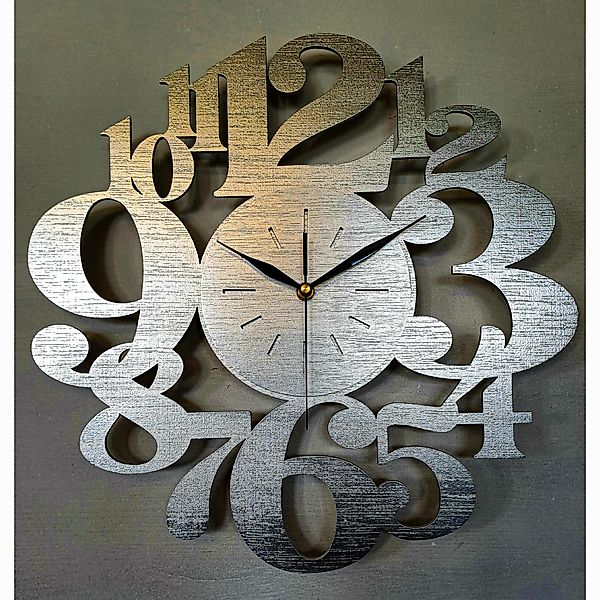 ORNAMENTI Wanduhr Handmade, grosse,modern, geometrisch, holz, günstig online kaufen