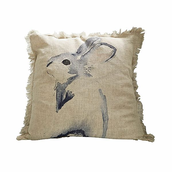 Mirabeau Kissenhülle Kissenhülle Riamira leinen/blau günstig online kaufen