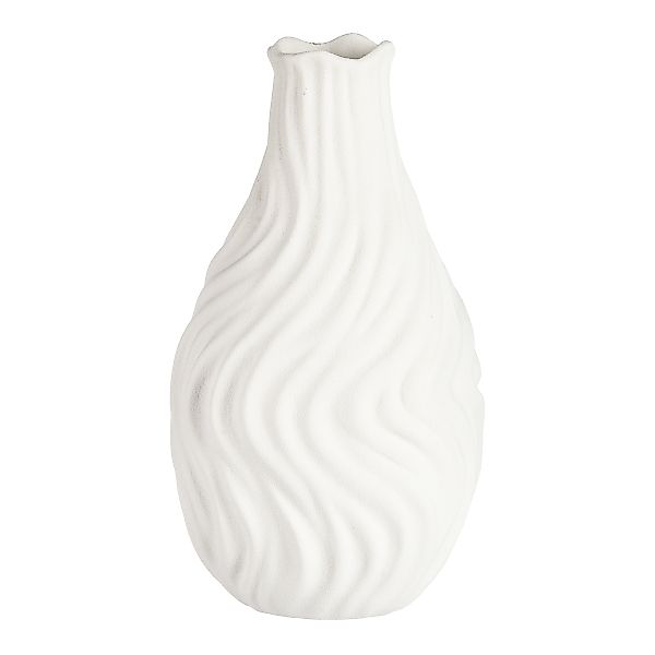 Vase CURVES ca.12x22cm, weiss günstig online kaufen