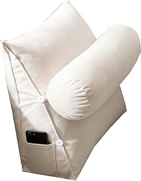 Coonoor Rückenkissen Keilkissen Dreieckiges Lesekissen Kissen mit Verstellb günstig online kaufen