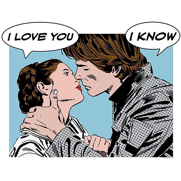 Komar Bild "Star Wars Classic Comic Quote Leia Han", Star Wars, (1 St.), Wa günstig online kaufen