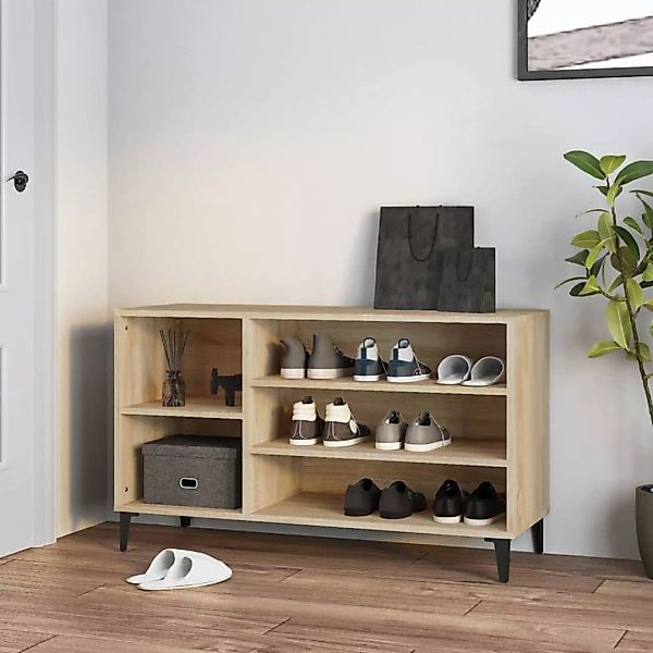 Vidaxl Schuhregal Sonoma-eiche 102x36x60 Cm Holzwerkstoff günstig online kaufen