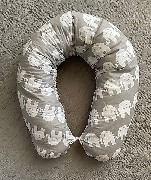 Loolay Stillkissen MINKY/ Baumwolle Seitenschläferkissen GRAU günstig online kaufen