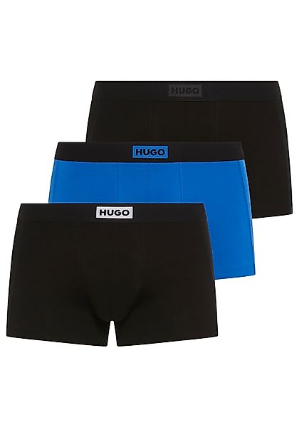 HUGO Underwear Trunk Packung, 3 Stk. mit kontrastfarbigem Bund günstig online kaufen
