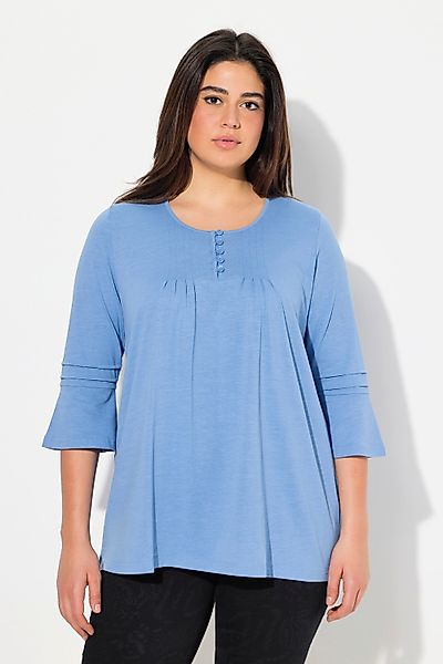 Ulla Popken T-Shirt Shirt Zierfalten A-Linie günstig online kaufen