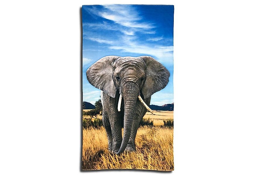 ESPiCO Strandtuch Elefant, Frottee-Velour (1-St), Safari, Wildnis, Tierwelt günstig online kaufen