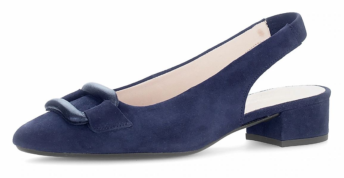 Gabor Slingpumps, Blockabstz, Festtagsschuh, Hochzeitsschuh mit elastischem günstig online kaufen