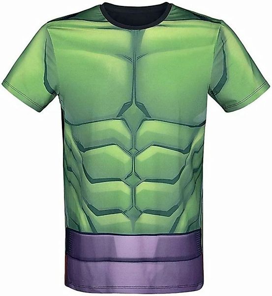Marvel - Hulk Print-Shirt HULK Cosplay T-Shirt Grün XS S M L XL Marvel günstig online kaufen