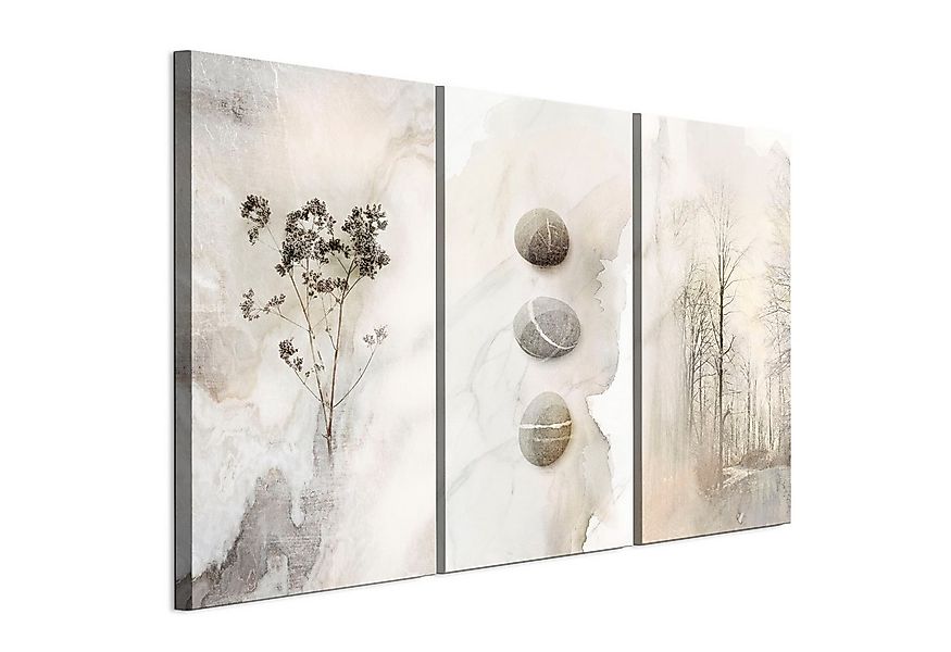 LUMASOUL Leinwandbild Natur Motiv - Wandbilder Holzrahmen - Bilder 90x60 cm günstig online kaufen