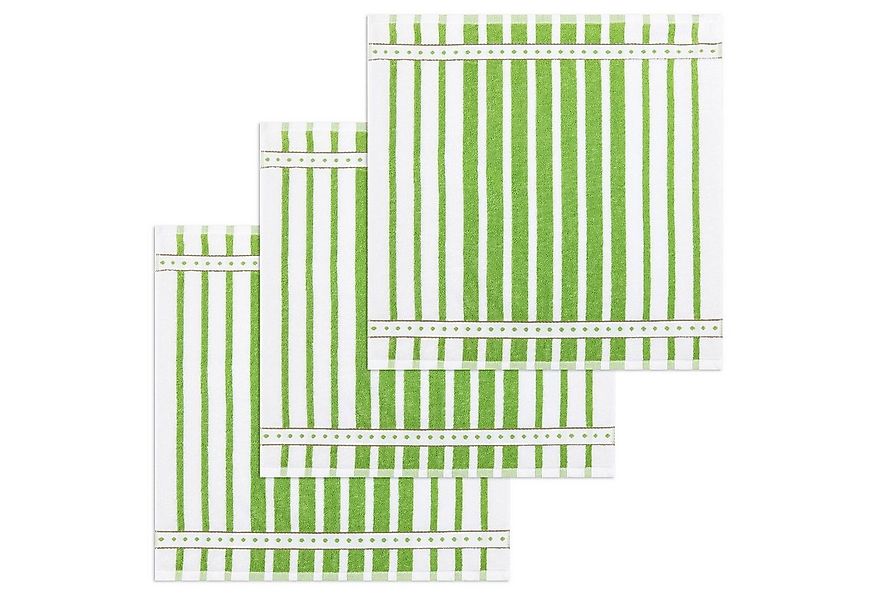 Kracht Geschirrtuch Blockstreifen, (Set, 3-tlg., Set), 3er Pack Frottee Küc günstig online kaufen