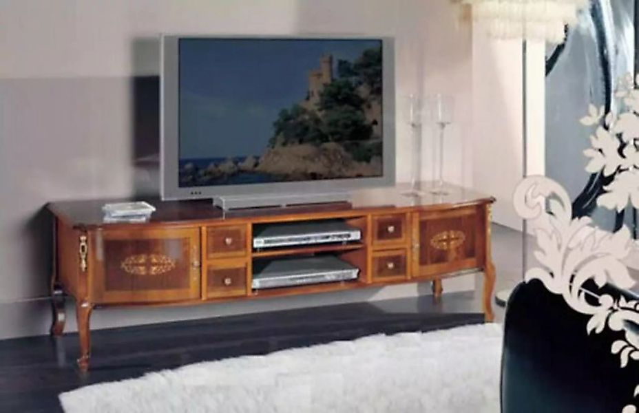 JVmoebel TV-Schrank Klassisches TV-Schrank Holz Wohnzimmer Braun Möbel Side günstig online kaufen