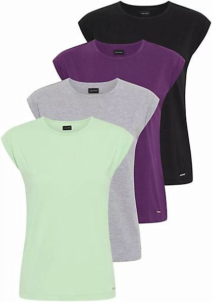 Laura Scott T-Shirt (4-tlg) in modernen Farben - NEUE KOLLEKTION günstig online kaufen