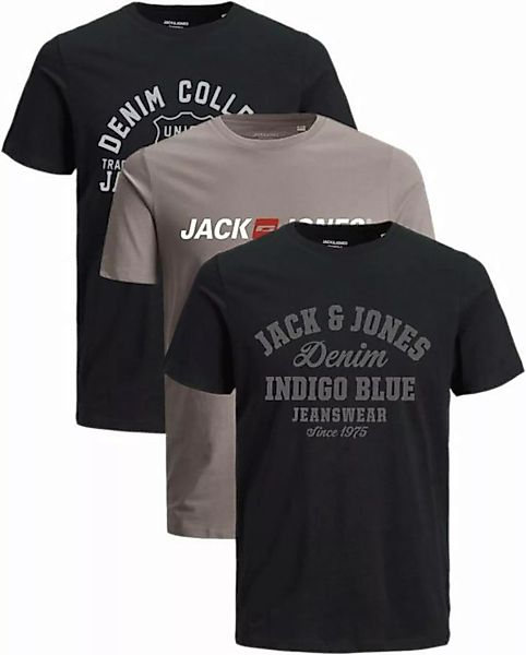 Jack & Jones Print-Shirt (Spar Set, 3er-Pack) Shirts mit Printaufdruck aus günstig online kaufen
