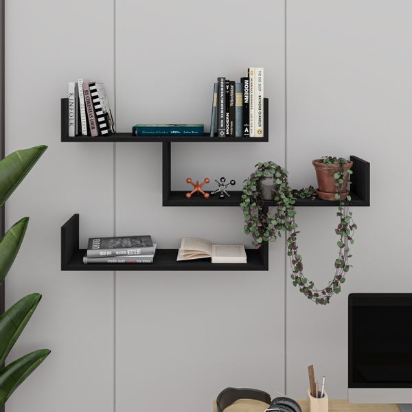 Decortie Bücherregal Tibet, Wandregal Modernes Bücherregal, günstig online kaufen
