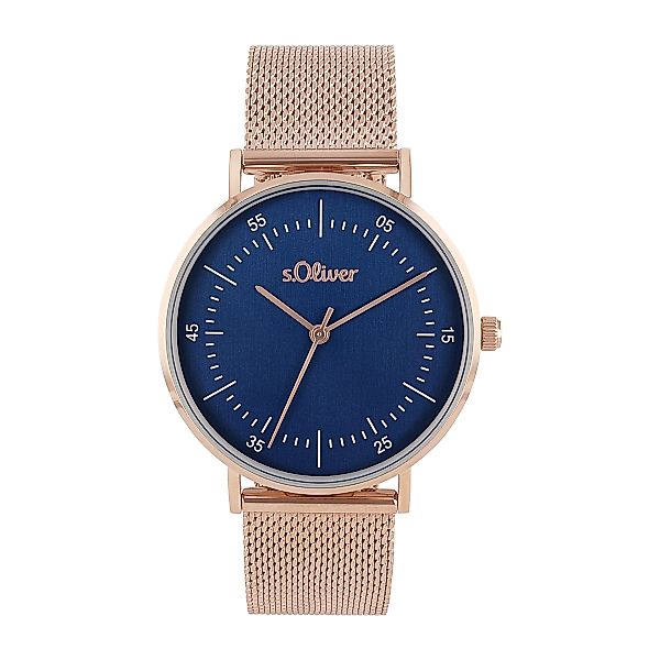 s.Oliver Quarzuhr 2036553, Armbanduhr, Damenuhr, Edelstahlarmband, günstig online kaufen