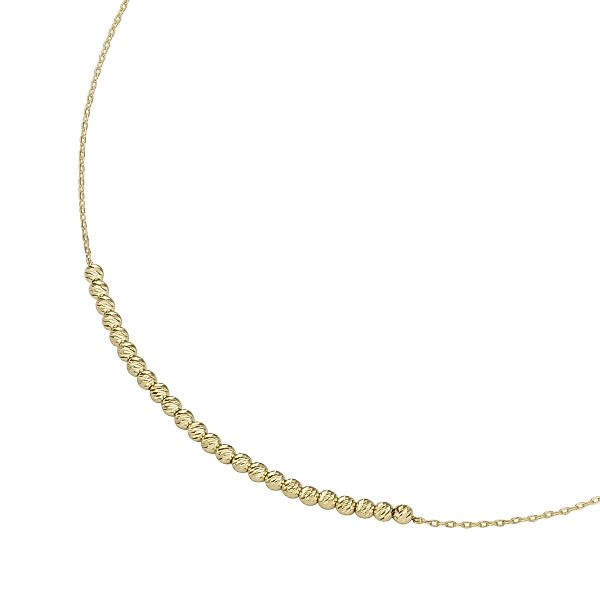 Luigi Merano Goldkette "mit diamantierten Kügelchen, Gold 375" günstig online kaufen