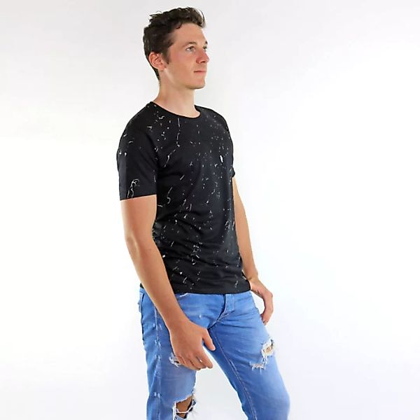 Shirt White Splashes Aus Modal®-Mix Schwarz günstig online kaufen