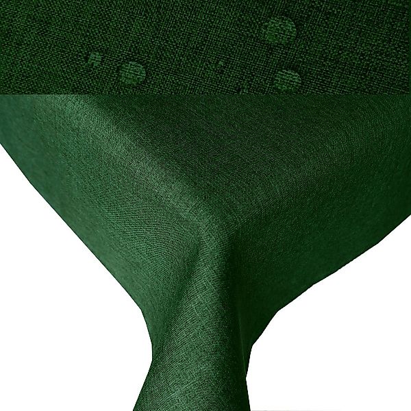 Tischdecke Leinenoptik ECKIG Tischdecke uni Gartentischdecke, günstig online kaufen