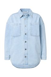 Studio Untold Hemdbluse Jeanshemd oversized Hemdkragen günstig online kaufen