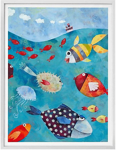 Wall-Art Poster "Märchen Wandbilder Fische im Meer", Fisch & Meeresfrüchte, günstig online kaufen