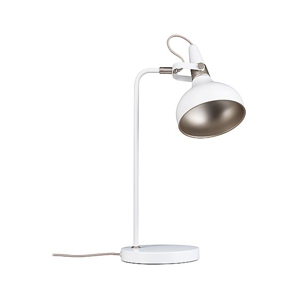 Paulmann "Tischleuchte Juna E14 max. 20W Weiß matt, Champagner Metall" günstig online kaufen