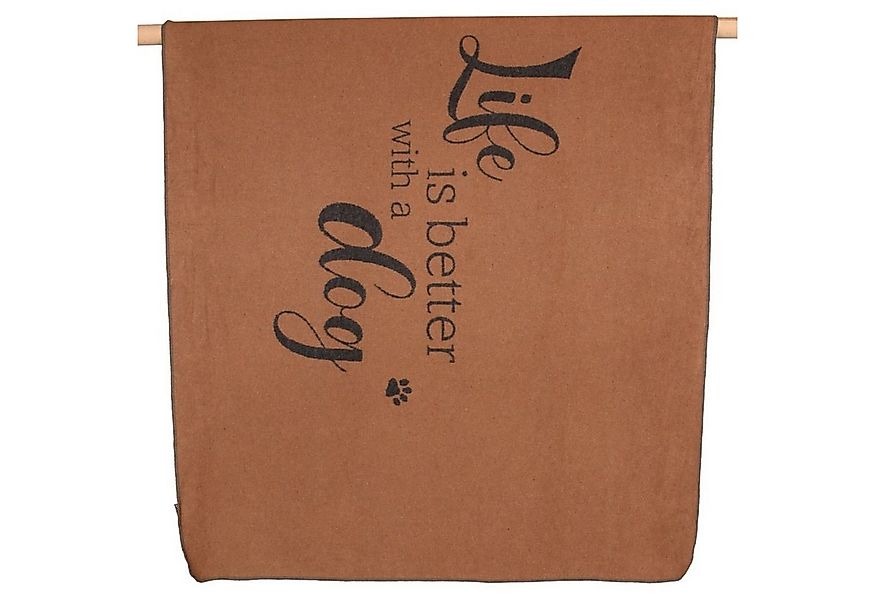 DAVID FUSSENEGGER Tierdecke Hundedecke 'life is better' 100 x 140 cm günstig online kaufen