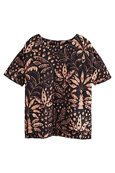 Next T-Shirt Kastiges T-Shirt aus Strukturmaterial günstig online kaufen