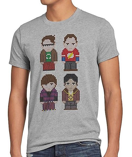 style3 T-Shirt Big Friends Bang Sheldon Serie Penny Pixel 8-Bit the big ban günstig online kaufen